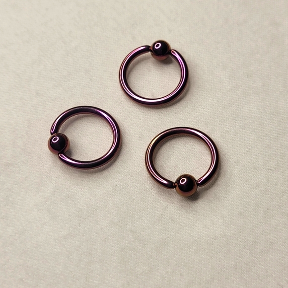 Jewelry - Pink 14 Gauge 3/8" Captive Bead Ring Body Jewelry